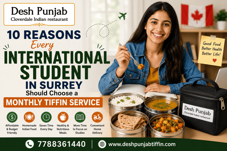 International Student in Surrey Should Choose a Monthly Tiffin Service